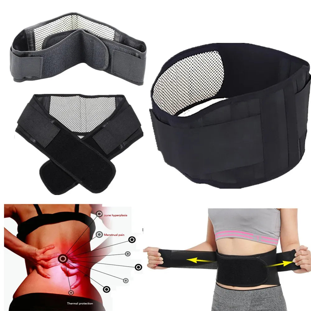 Tourmaline Self-Heating Magnetic Therapy Back Waist Support Belt