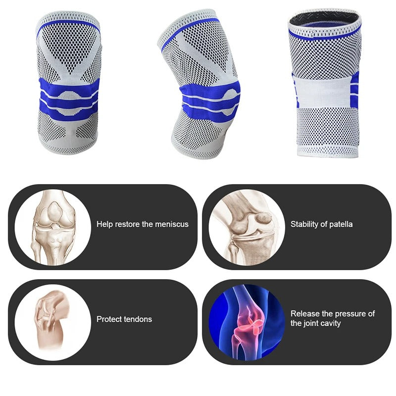Professional Knee Compression Brace With Silicone