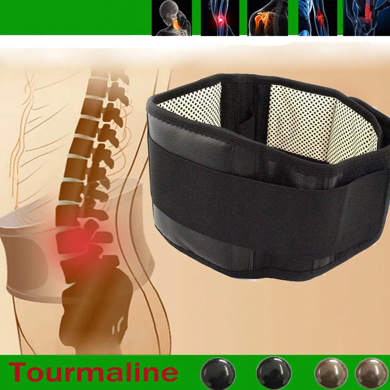 Tourmaline Self-Heating Magnetic Therapy Back Waist Support Belt