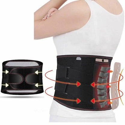 Tourmaline Self-Heating Magnetic Therapy Back Waist Support Belt